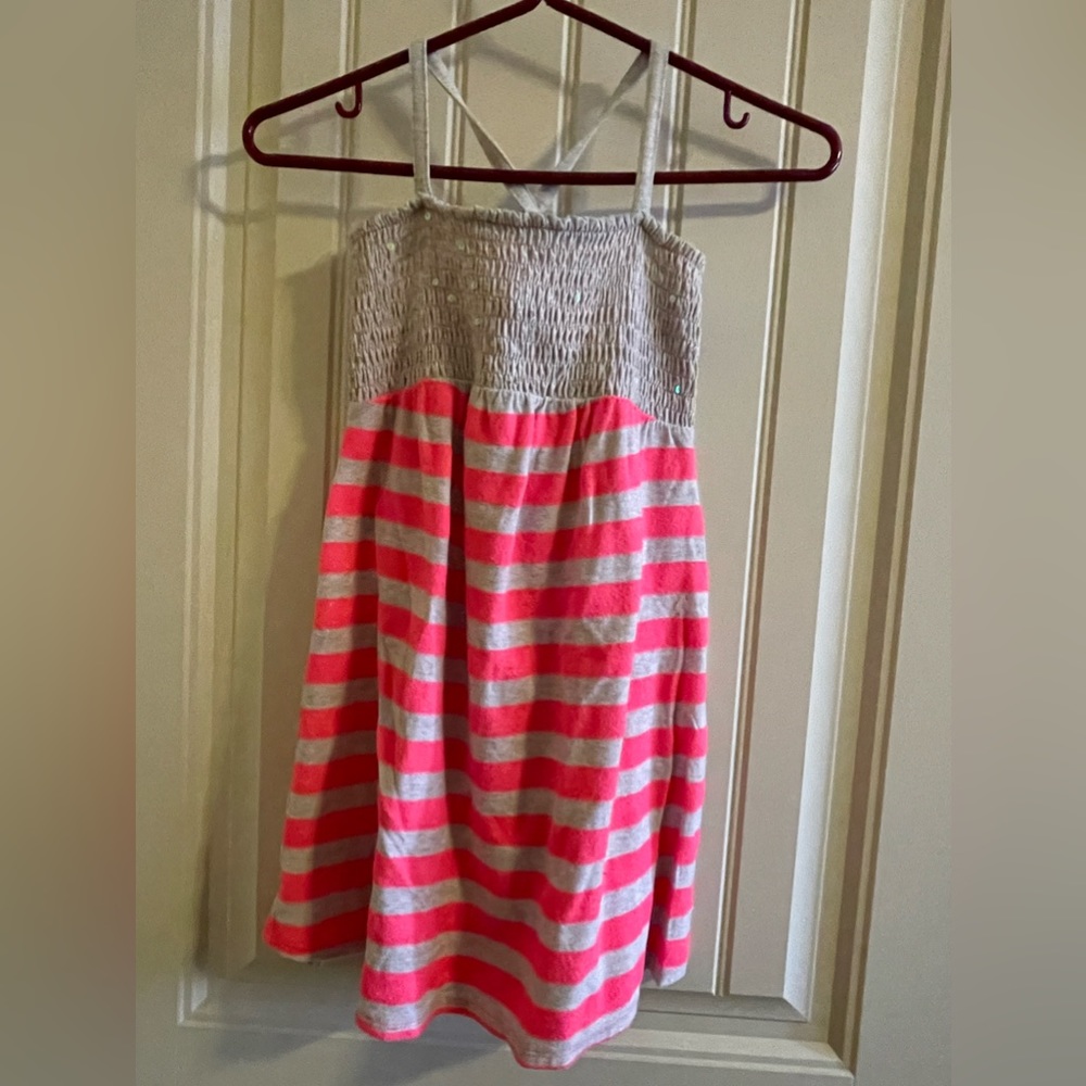 Pink Stripe Top (smocked on top part)